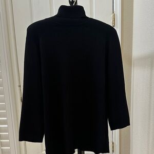 Chico's Classic Black Cowl Neck Sweater